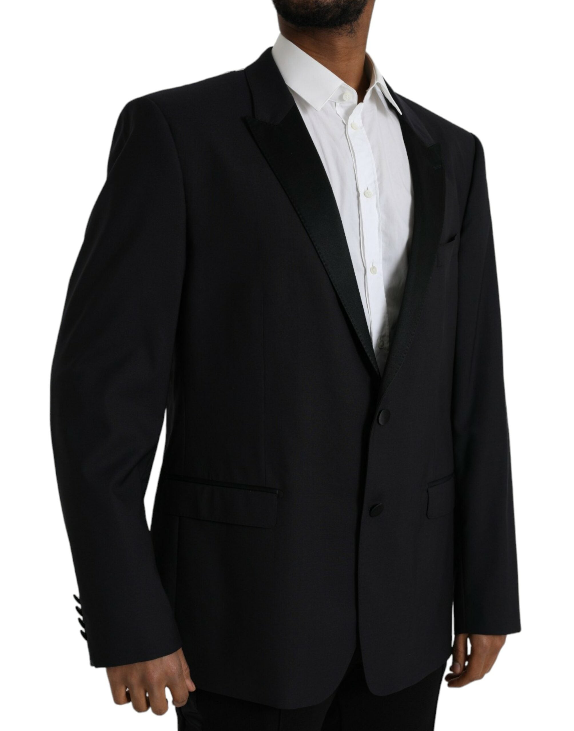 Blue MARTINI Single Breasted Coat Blazer - ventzia
