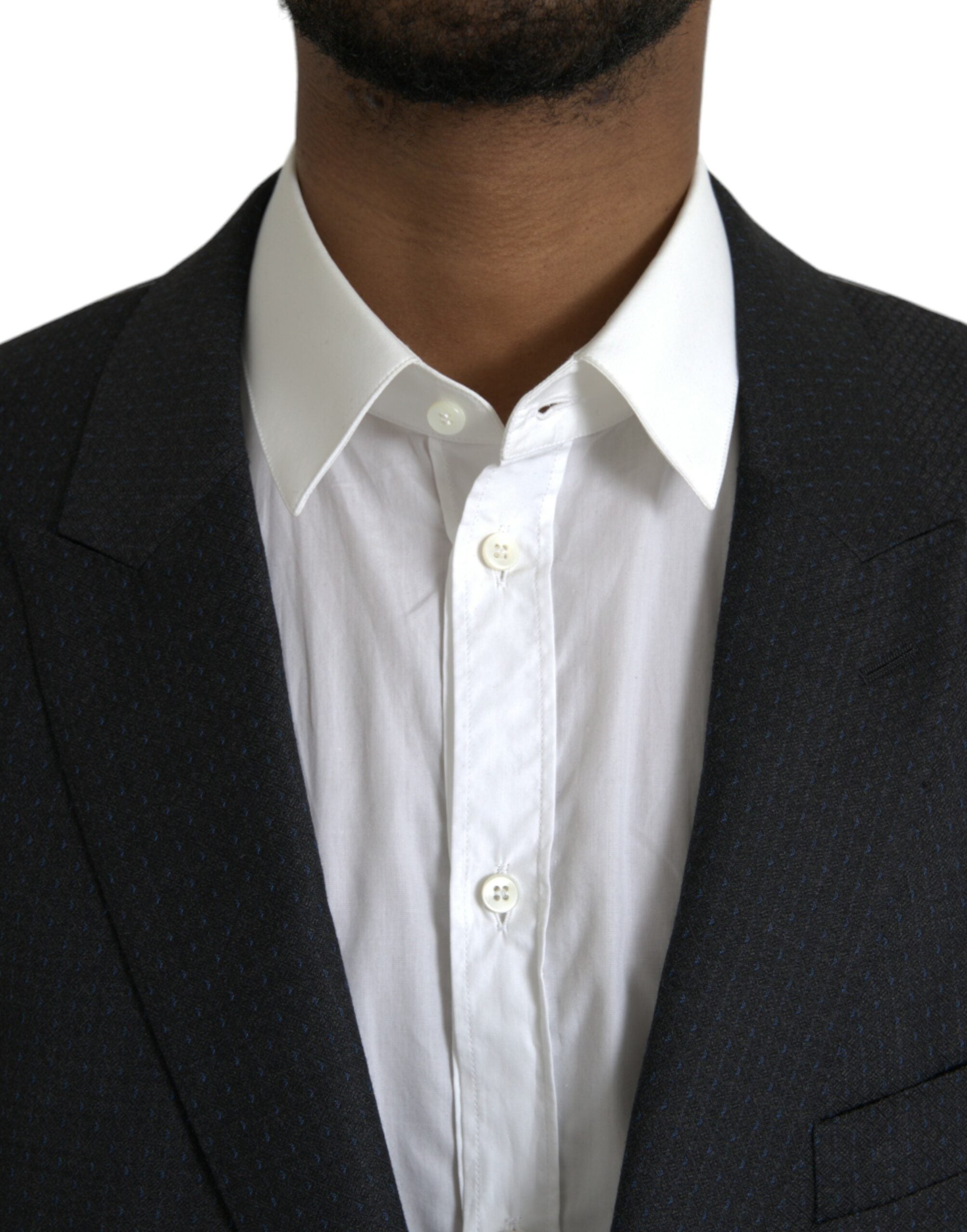 Black Wool MARTINI Single Breasted Coat Blazer - ventzia