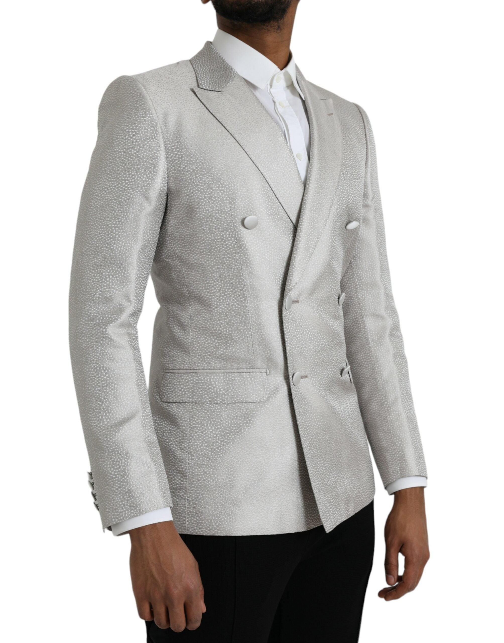 Off White MARTINI Double Breasted Coat Blazer - ventzia