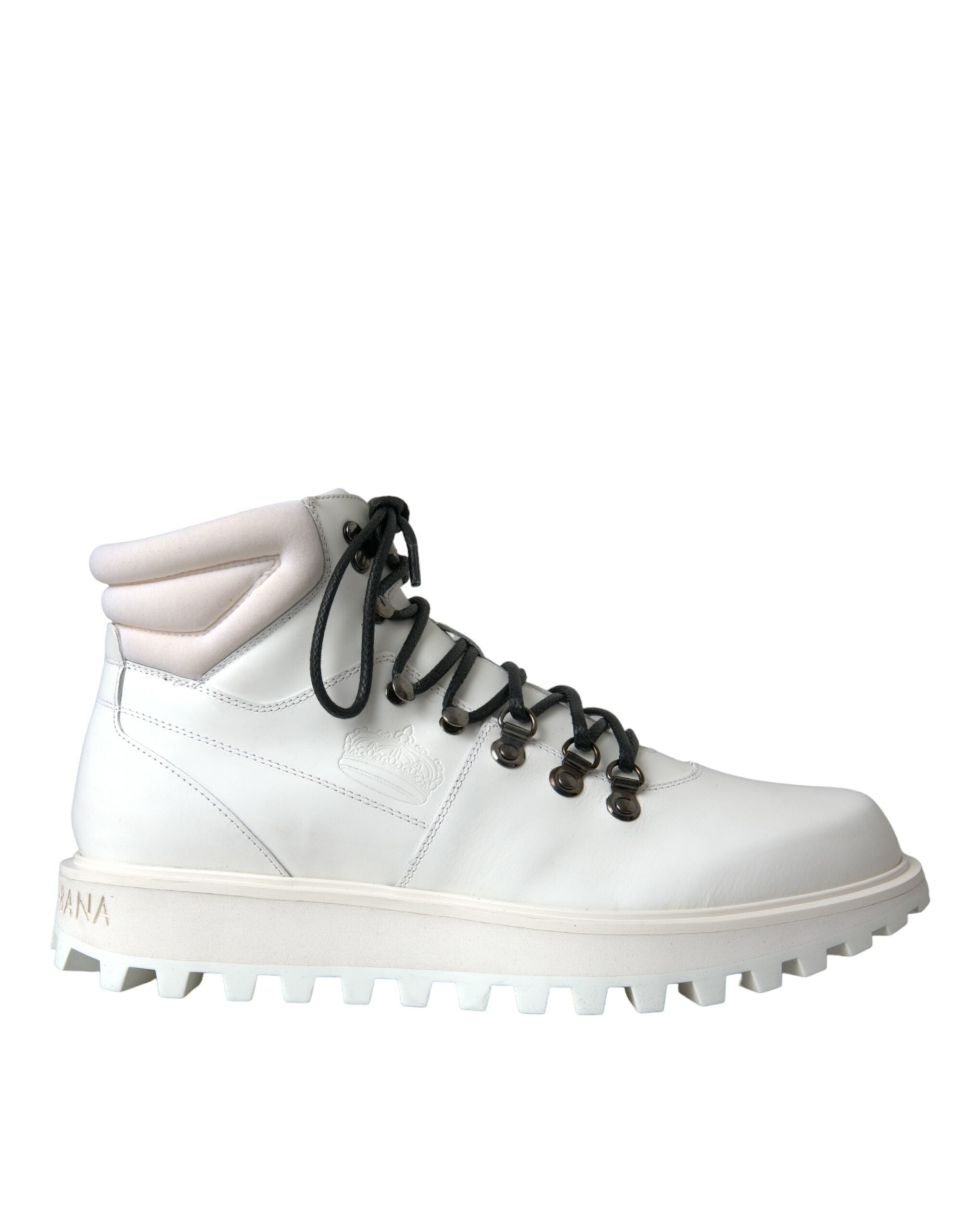White Vulcano Trekking Men Ankle Boots Shoes - ventzia