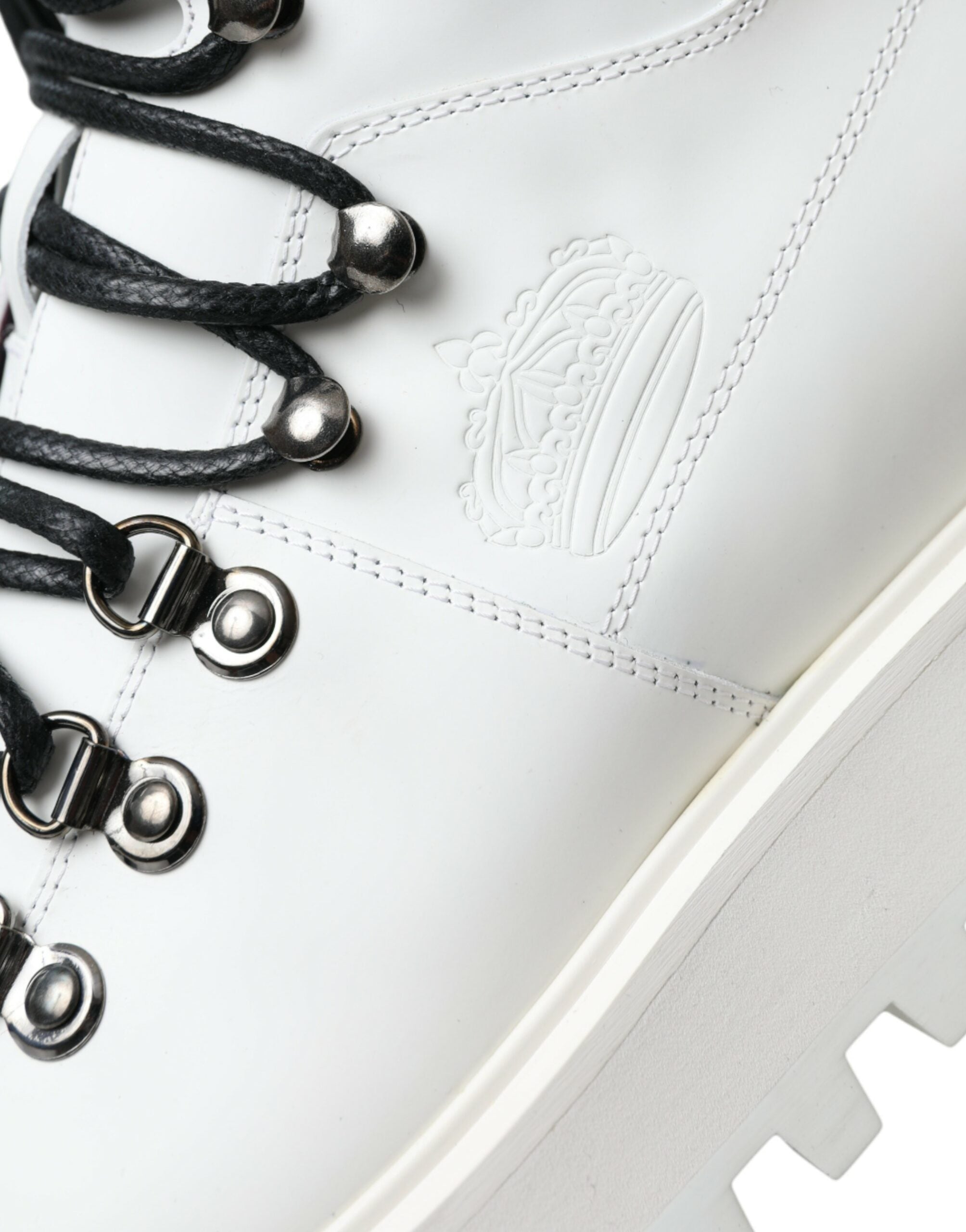 White Vulcano Trekking Men Ankle Boots Shoes - ventzia