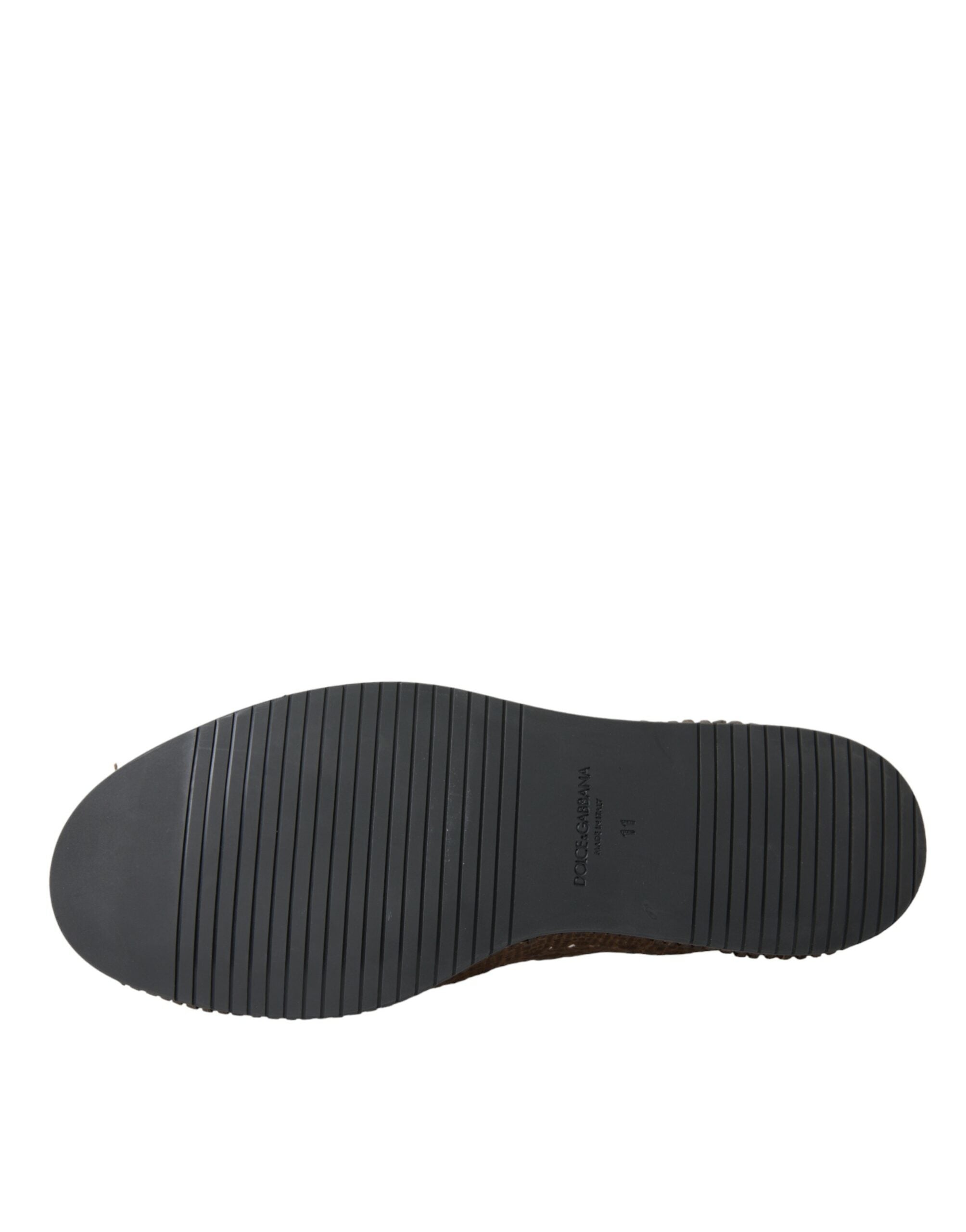 Brown Woven Leather Loafers Casual Shoes - ventzia