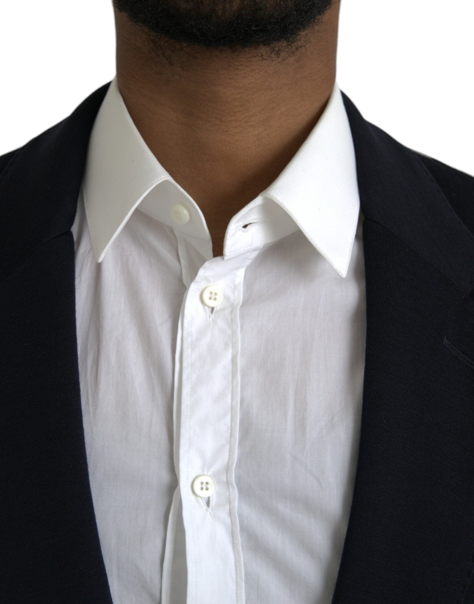 Black Wool Single Breasted Coat Blazer - ventzia