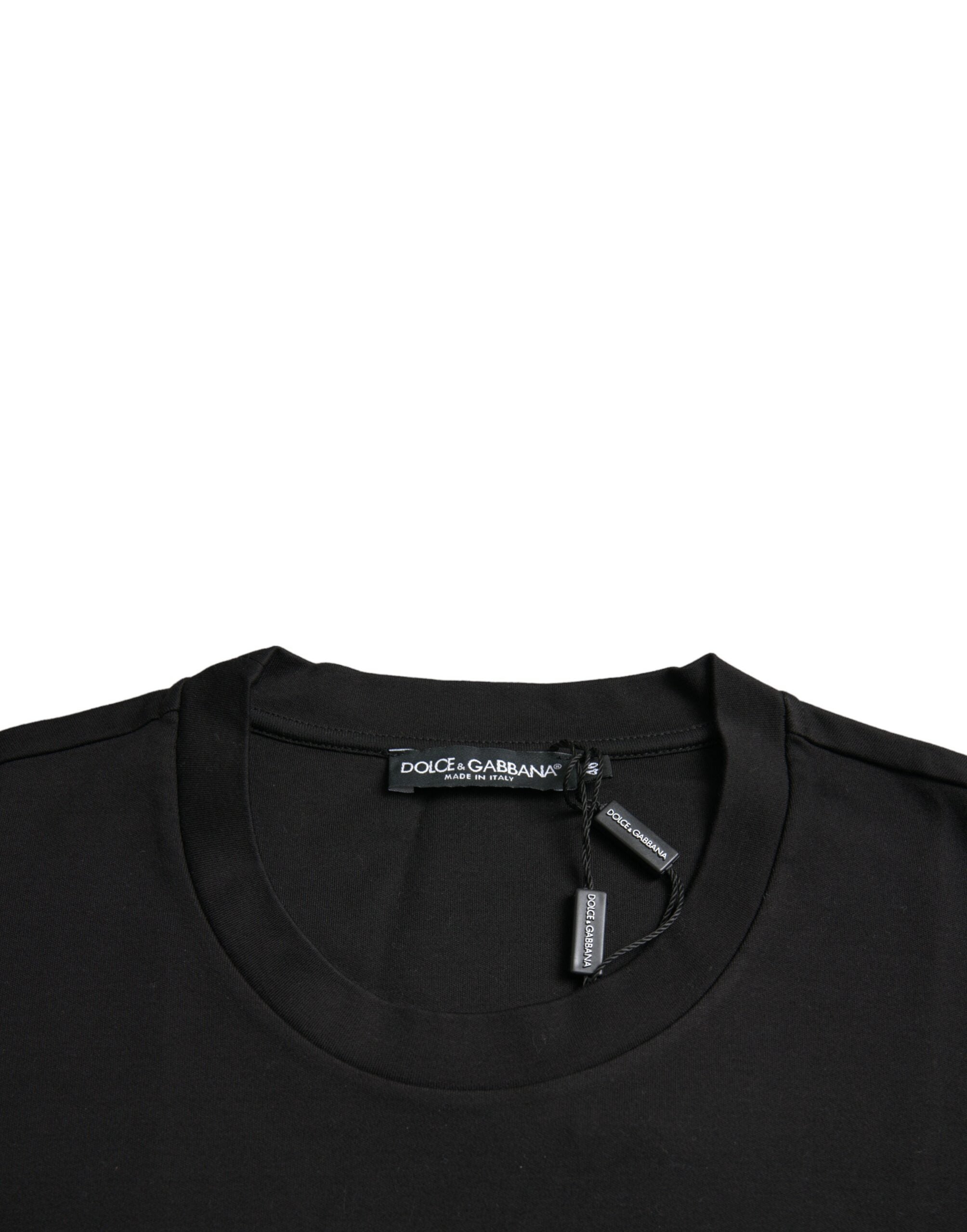 Black With Love Always Crew Neck Top T-shirt - ventzia