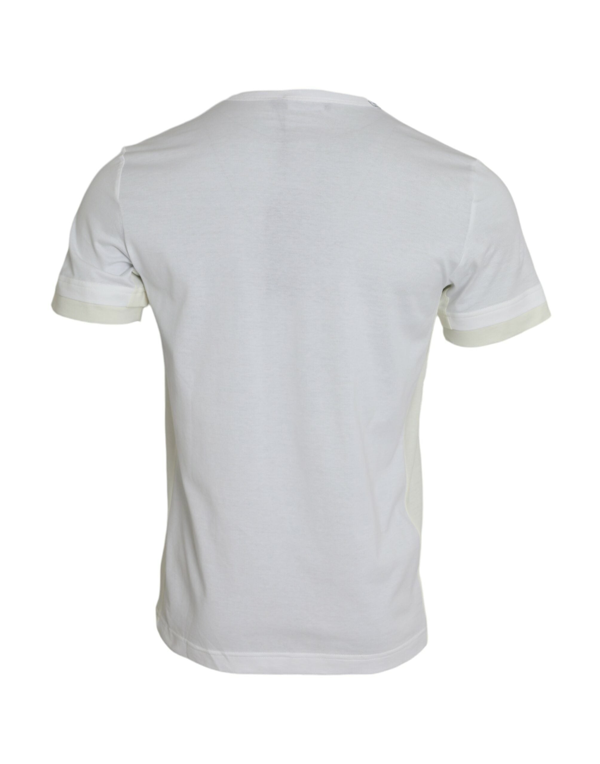 White Cotton Pocket Short Sleeves T-shirt - ventzia