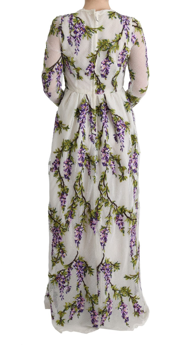 Elegant Maxi A-line Long Sleeve Dress - ventzia