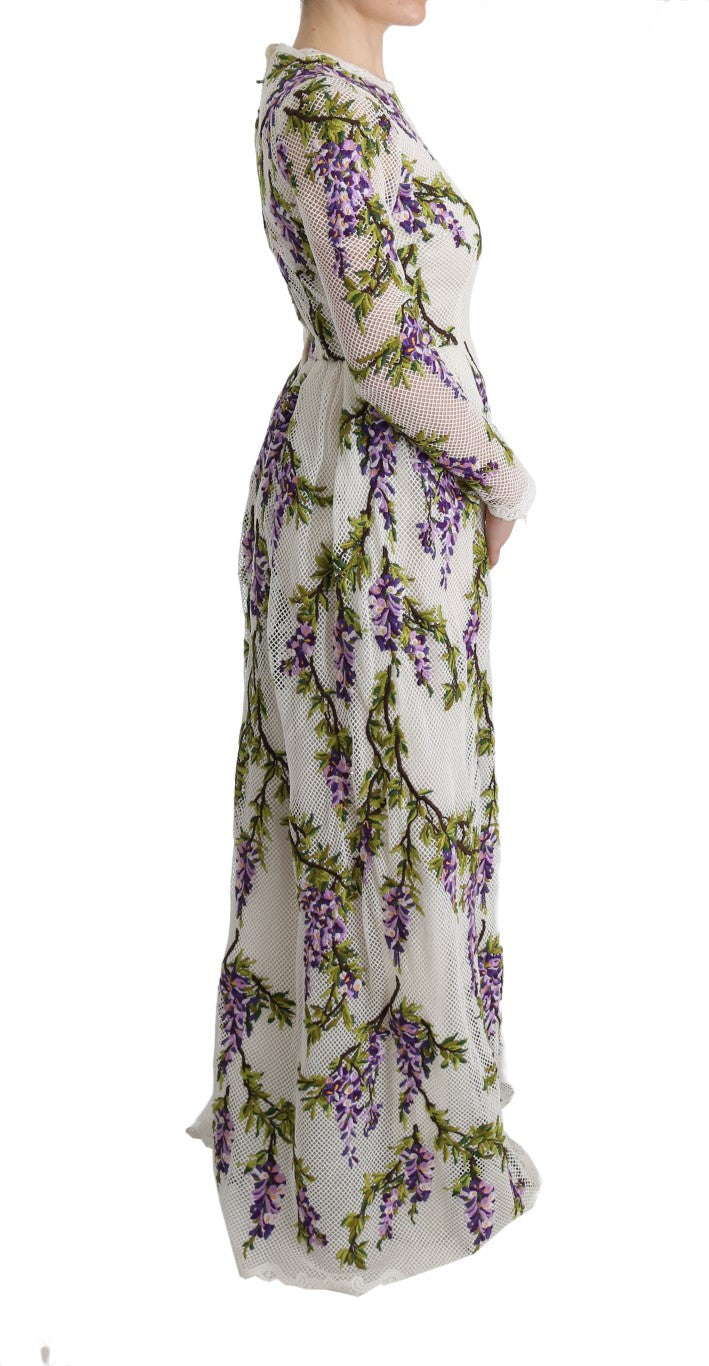 Elegant Maxi A-line Long Sleeve Dress - ventzia