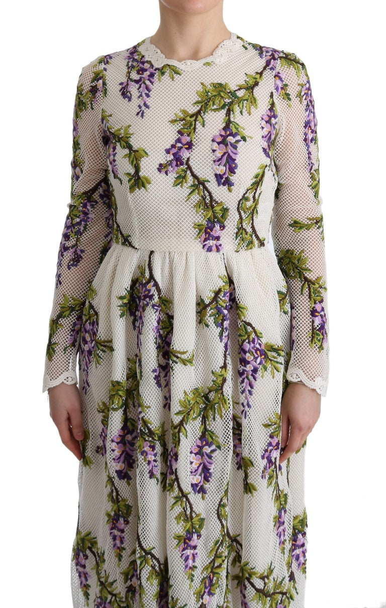 Elegant Maxi A-line Long Sleeve Dress - ventzia