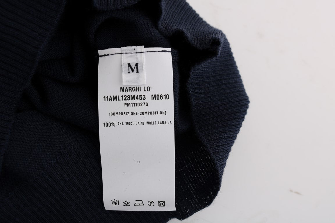 Elegant Blue Wool Top - Chic Everyday Elegance - ventzia