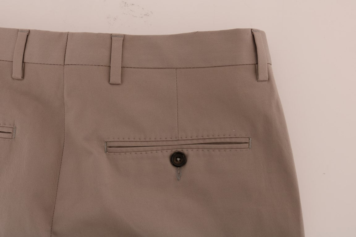Chic Beige Chinos Casual Pants - ventzia