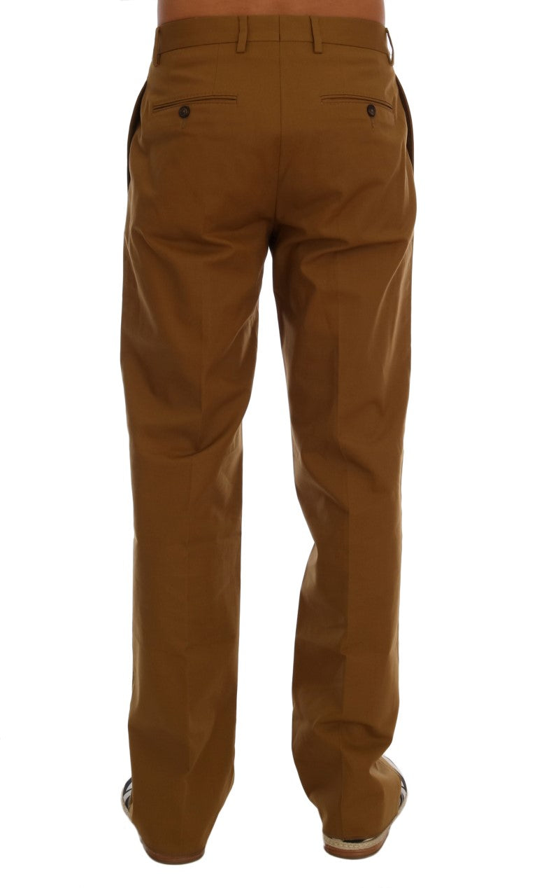 Elegant Brown Formal Trousers for Men - ventzia