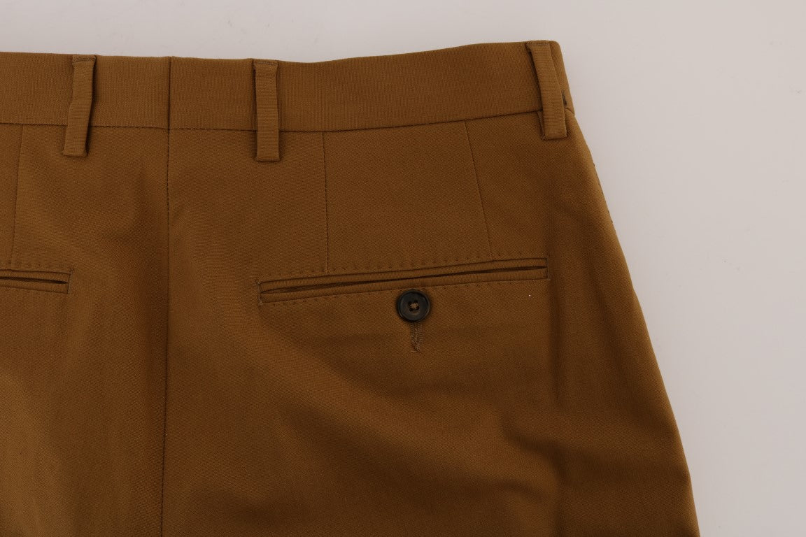 Elegant Brown Formal Trousers for Men - ventzia