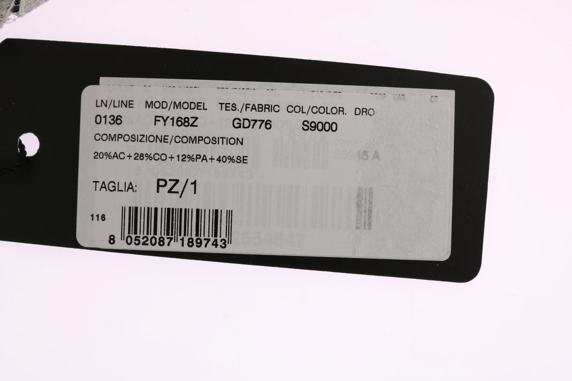 Elegant Black & White Floral Lace Crystal Hair Claw - ventzia