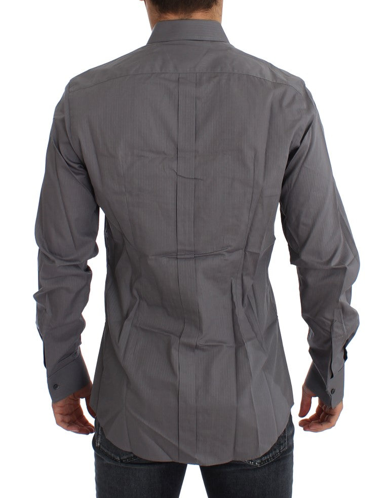 Elegant Slim Fit Cotton Dress Shirt - ventzia
