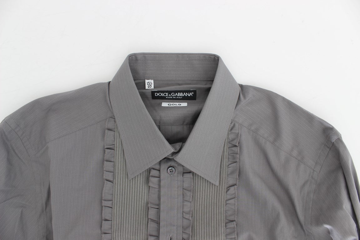 Elegant Slim Fit Cotton Dress Shirt - ventzia