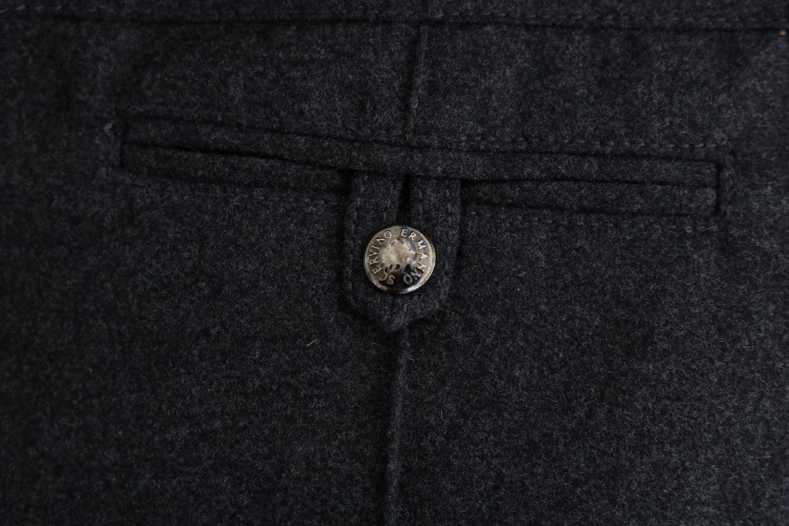 Chic Gray Casual Skinny Pants - ventzia