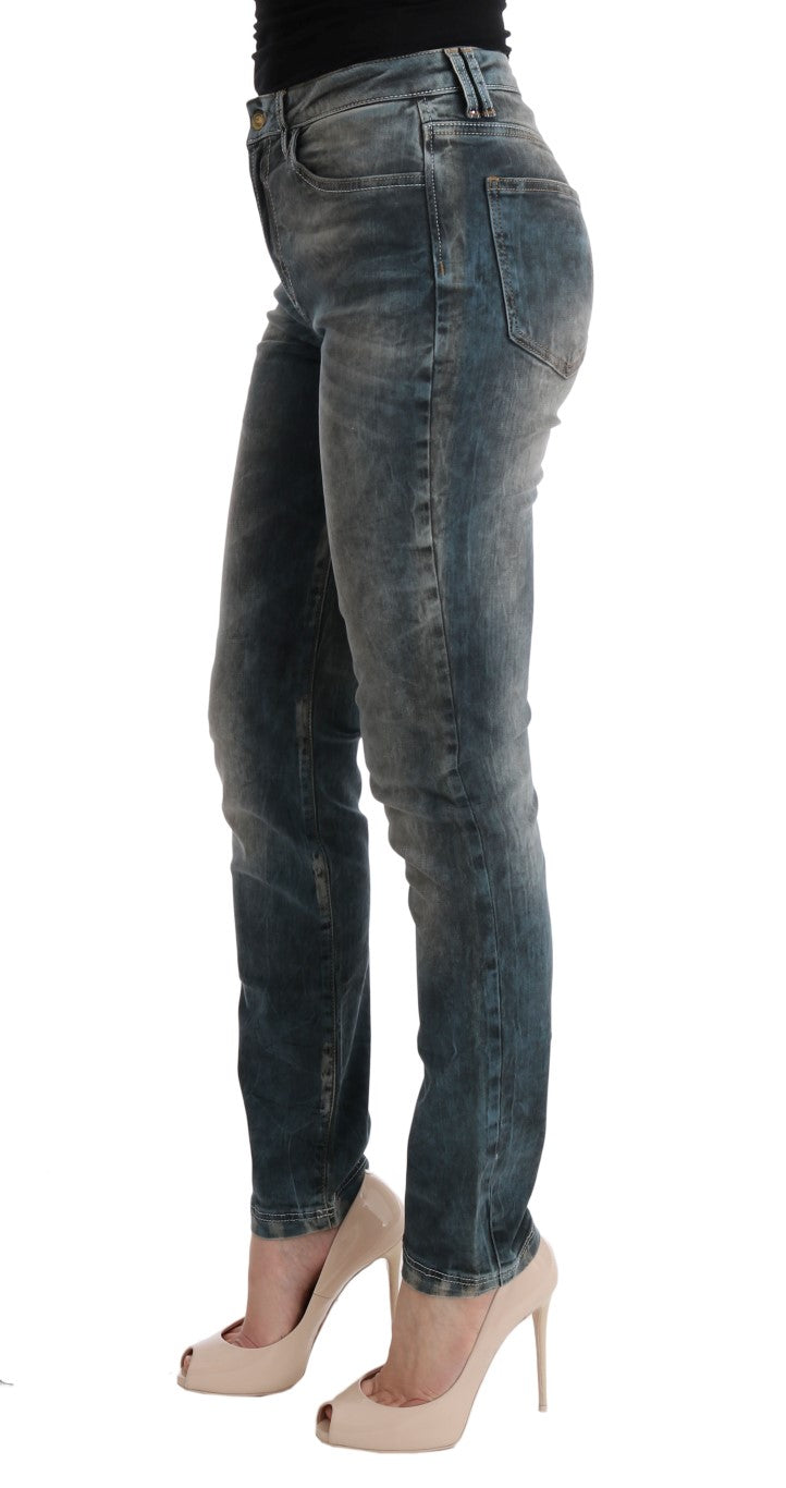 Chic Blue Wash Slim Fit Jeans - ventzia