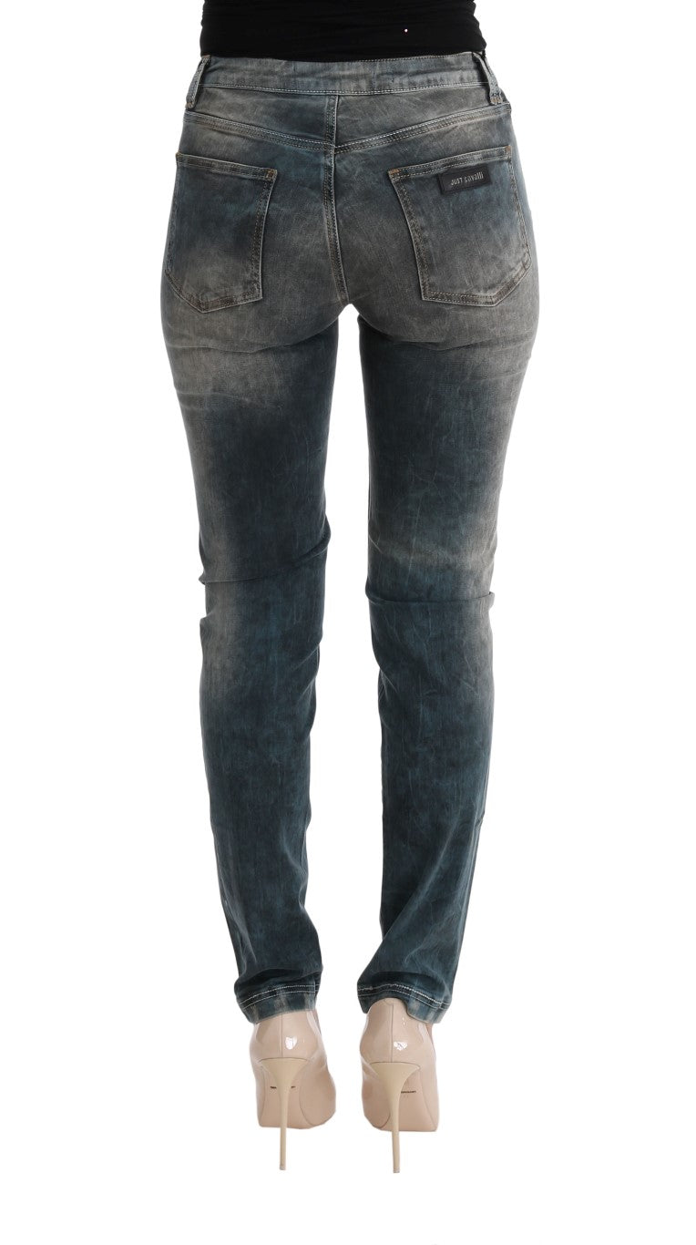 Chic Blue Wash Slim Fit Jeans - ventzia