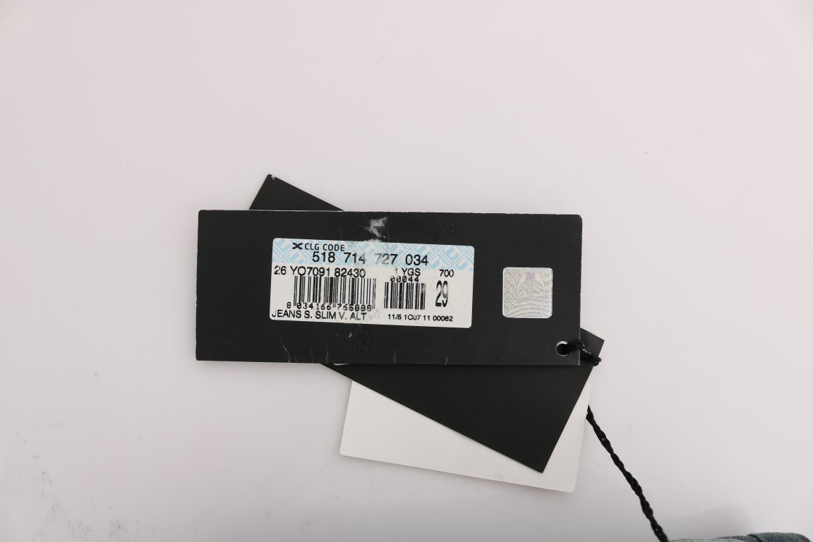 Chic Blue Wash Slim Fit Jeans - ventzia