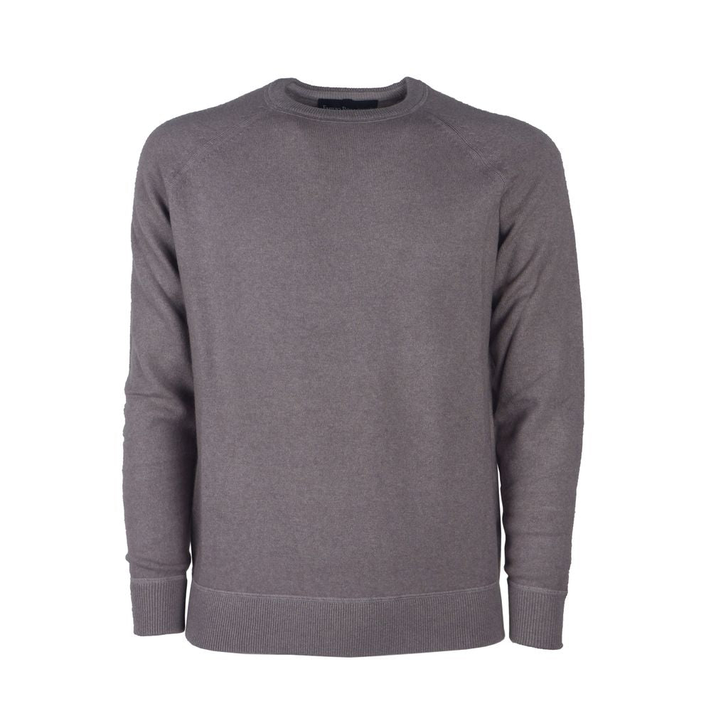 Gray Cashmere Men Sweater - ventzia