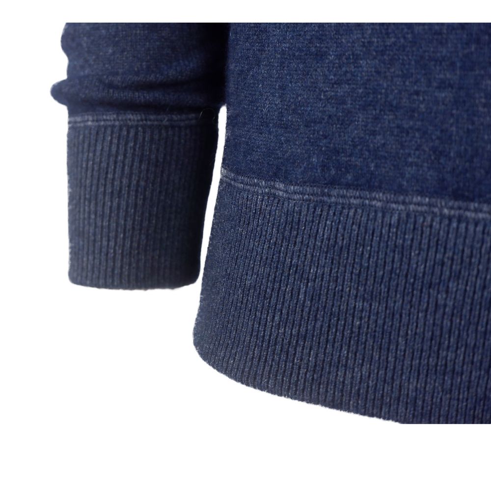 Light Blue Cashmere Men Sweater - ventzia