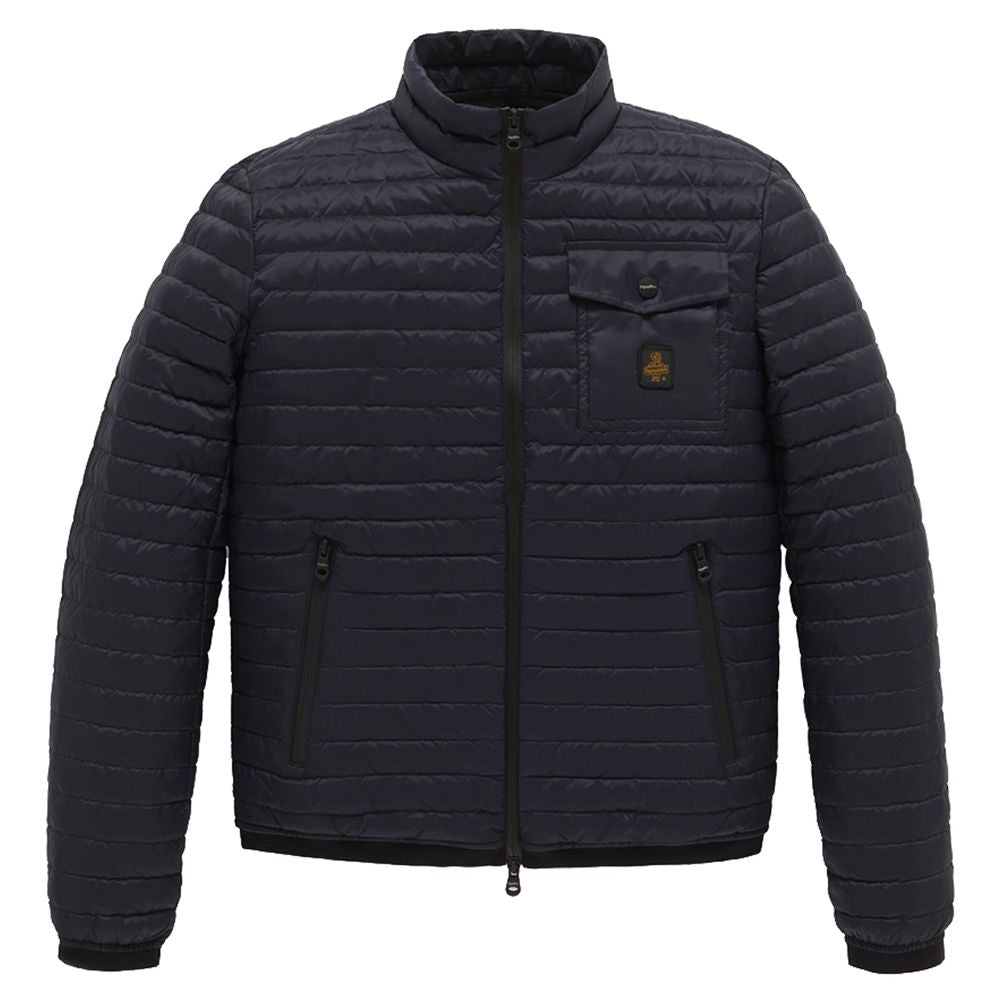 Blue Nylon Jacket - ventzia