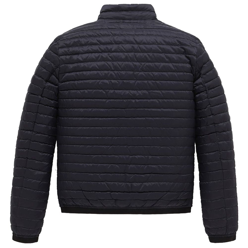 Blue Nylon Jacket - ventzia