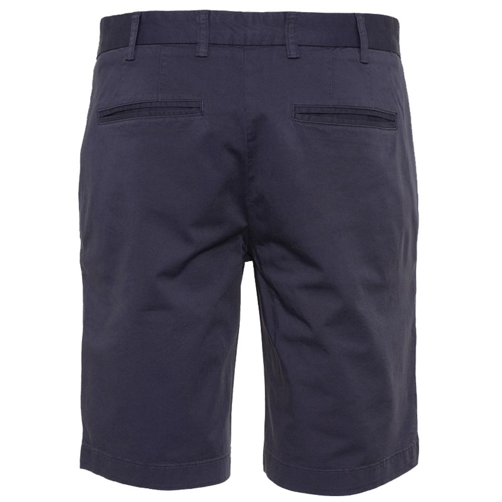 Elegant Beige Bermuda Shorts with Logo Patch - ventzia
