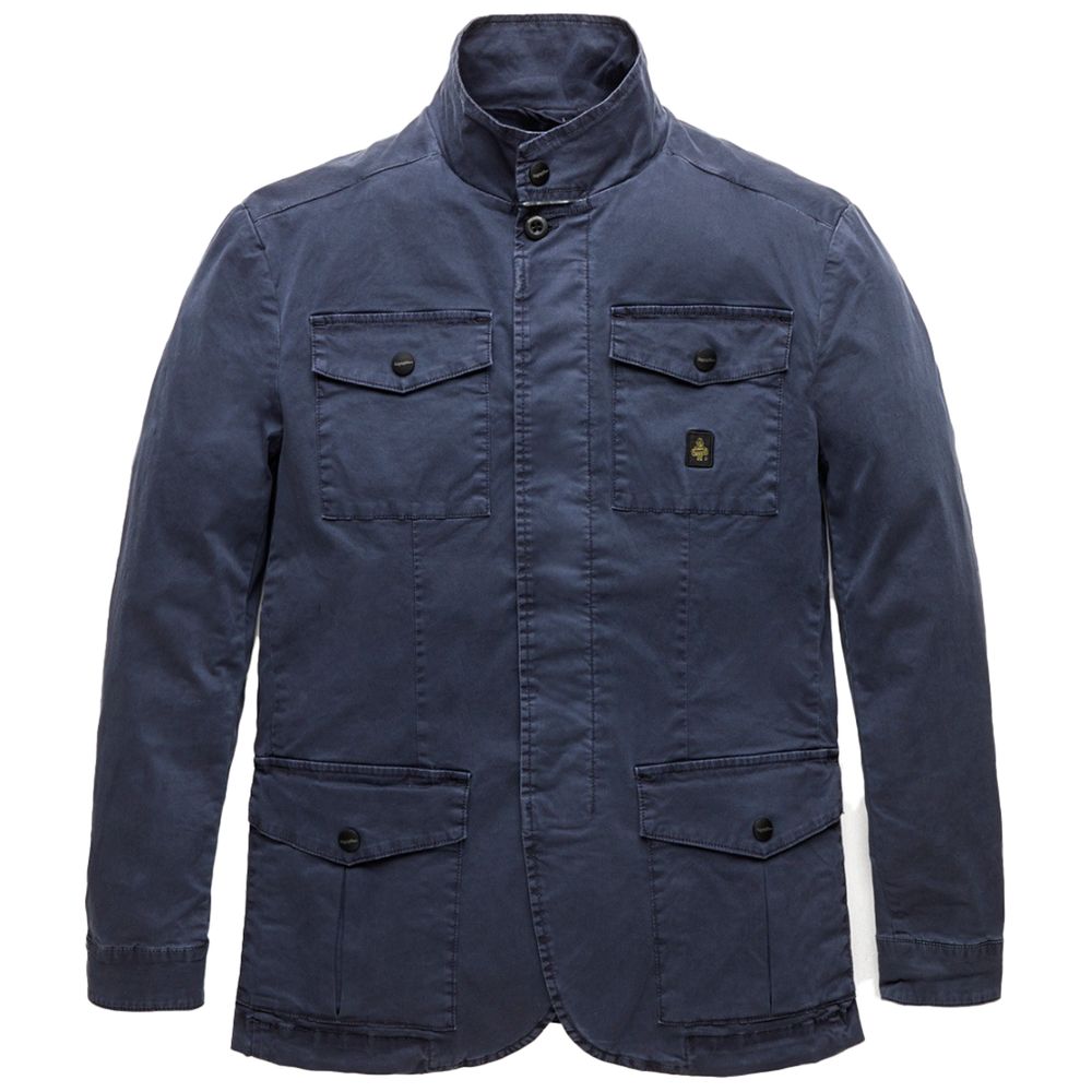 Blue Cotton Jacket - ventzia