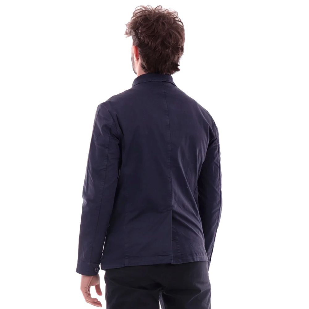 Blue Cotton Jacket - ventzia