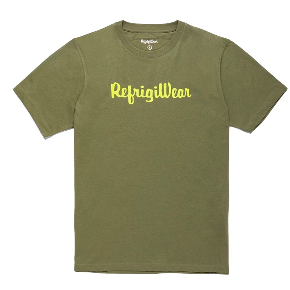 Army Cotton Tee with Contrast Logo - ventzia