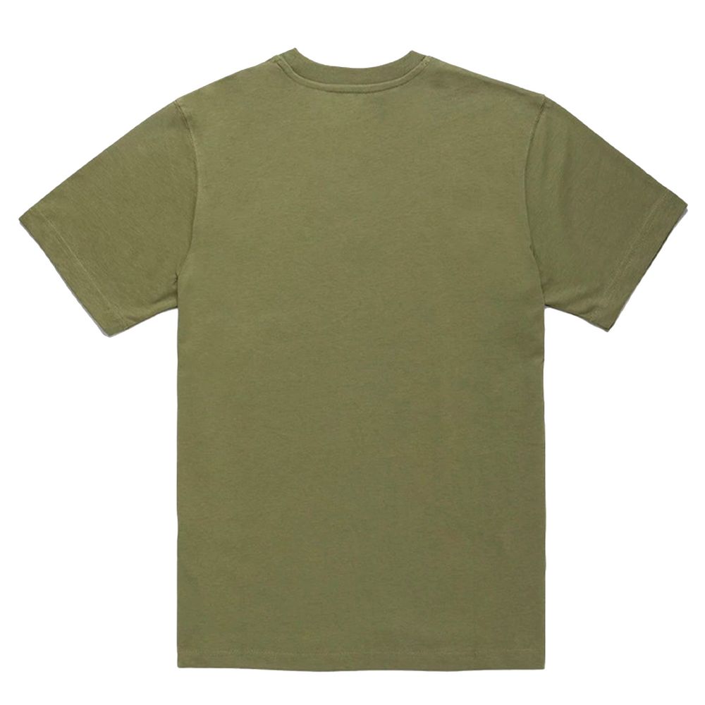 Army Cotton Tee with Contrast Logo - ventzia