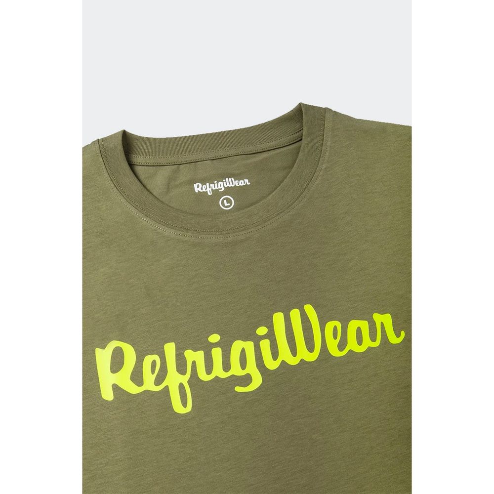 Army Cotton Tee with Contrast Logo - ventzia