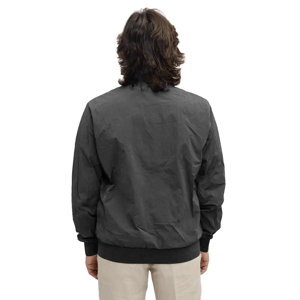 Chic Garment-Dyed Bomber Jacket - ventzia