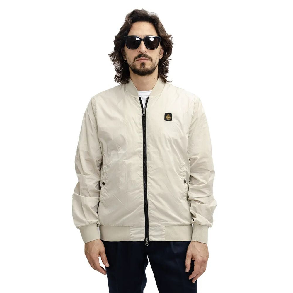 Beige Nylon Jacket - ventzia