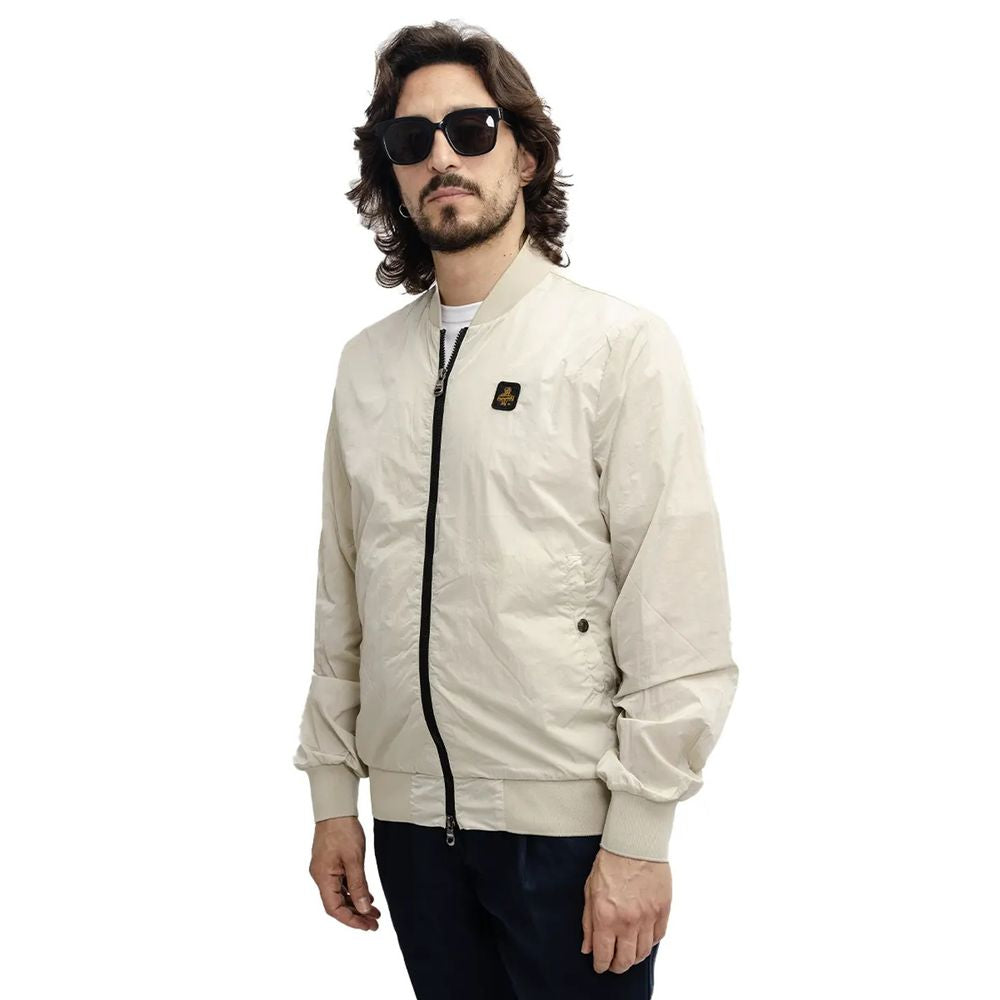 Beige Nylon Jacket - ventzia