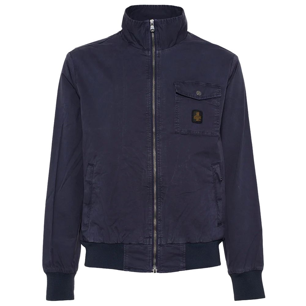 Versatile Blue Bomber Jacket for Men - ventzia