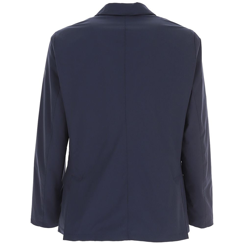 Elegant Water-Repellent Blue Jacket - ventzia