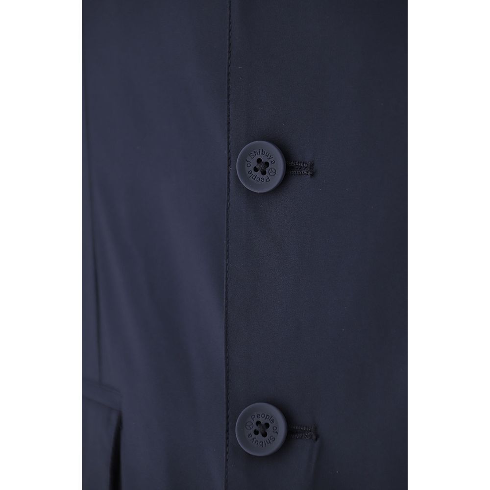 Elegant Water-Repellent Blue Jacket - ventzia