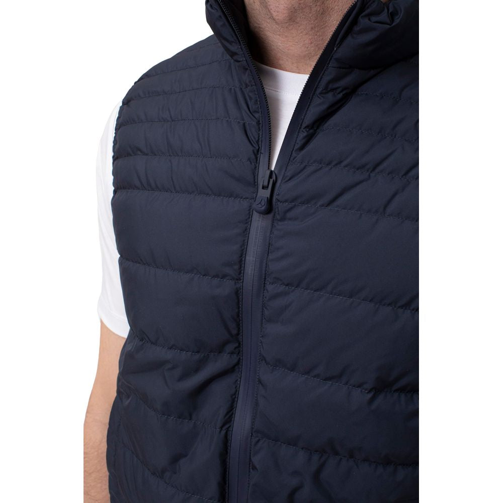 Sleek Blue Puffer Vest for a Modern Look - ventzia