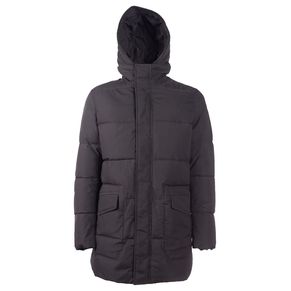 Black Polyester Men Jacket - ventzia
