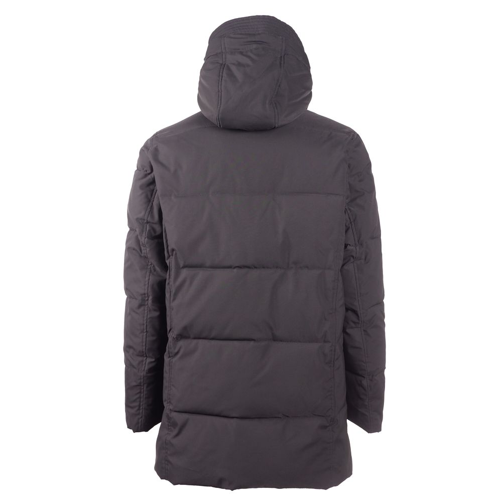 Black Polyester Men Jacket - ventzia