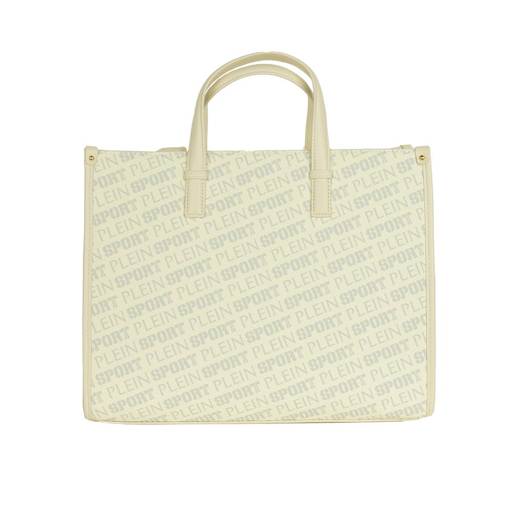 White Polyamide Women Shoulder Bag - ventzia