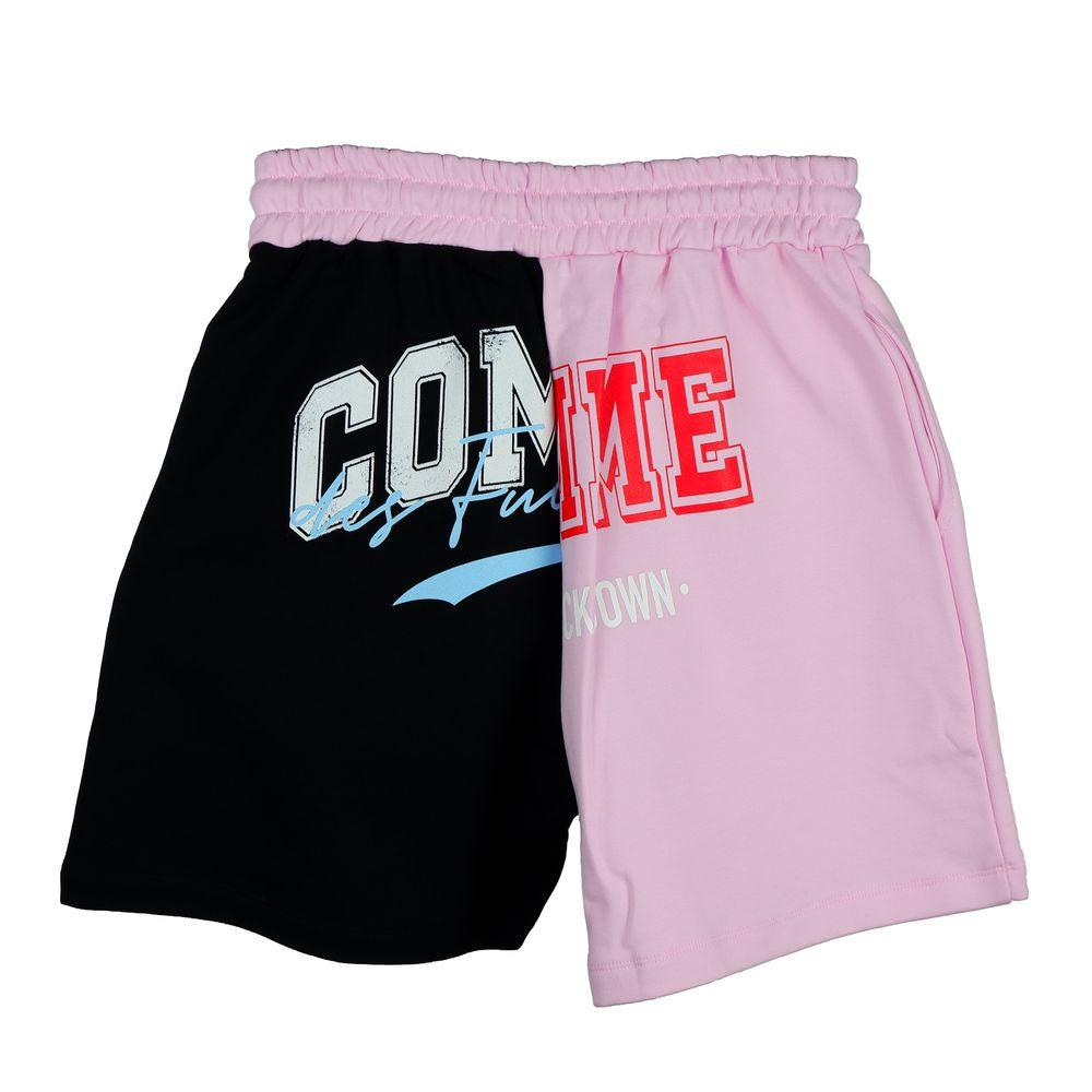 Chic Two-Tone Graphic Shorts - ventzia