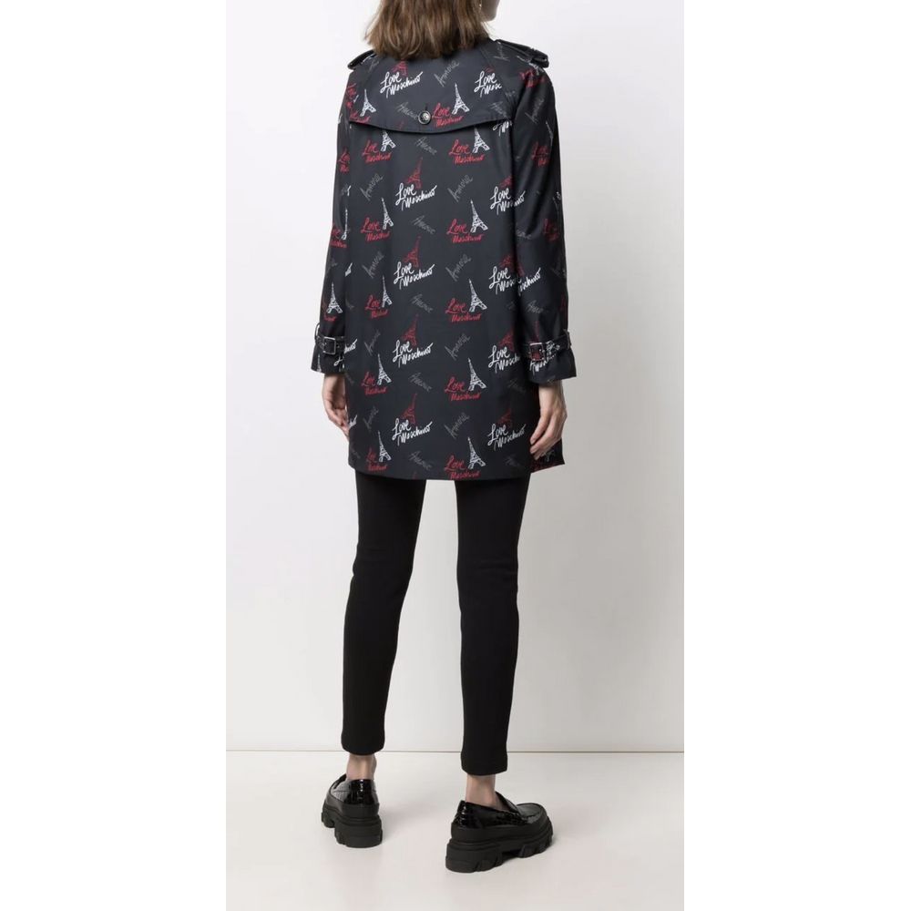 Black Polyester Women Coat - ventzia