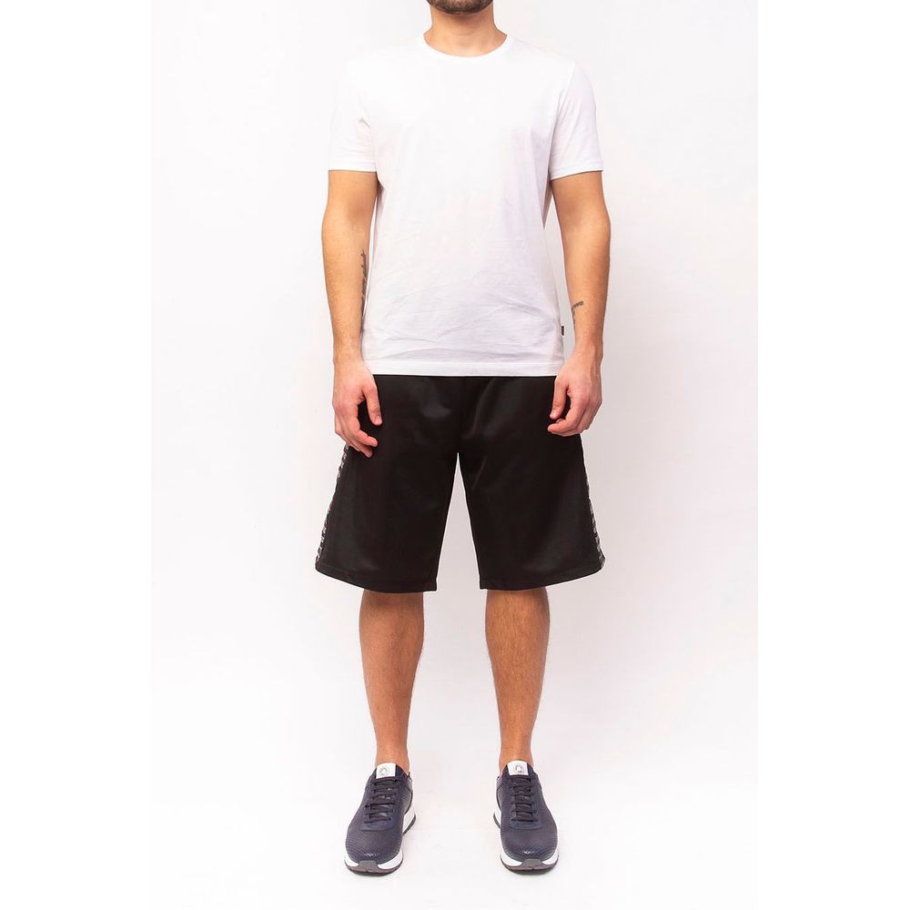 Sleek Anniversary Striped Bermuda Shorts - ventzia