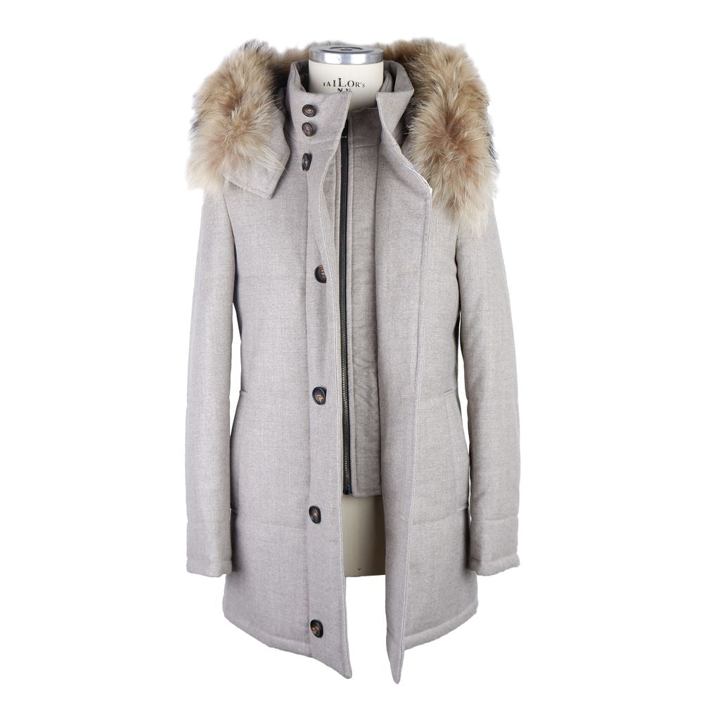 Gray Wool Men Jacket