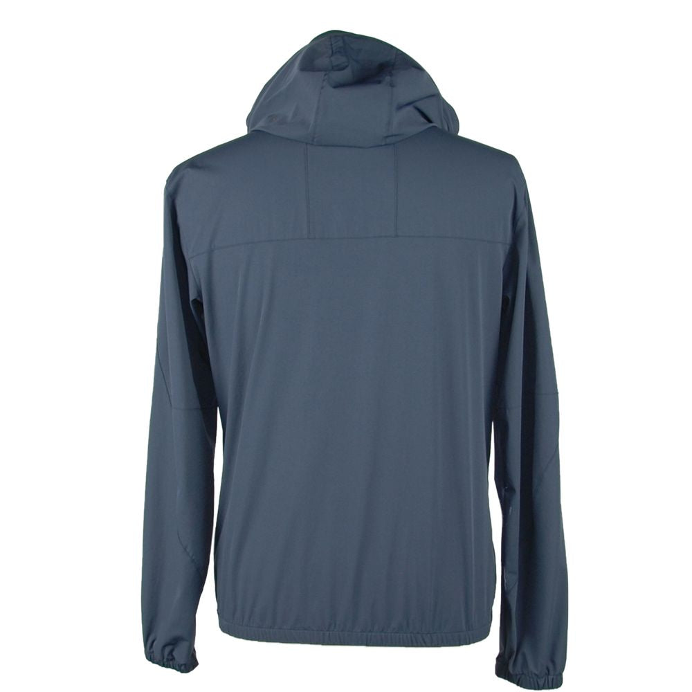 Blue Synthetic Men's Jacket - ventzia