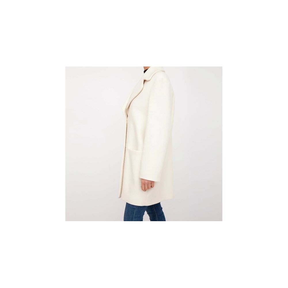 Chic White Winter Elegance Long Coat - ventzia