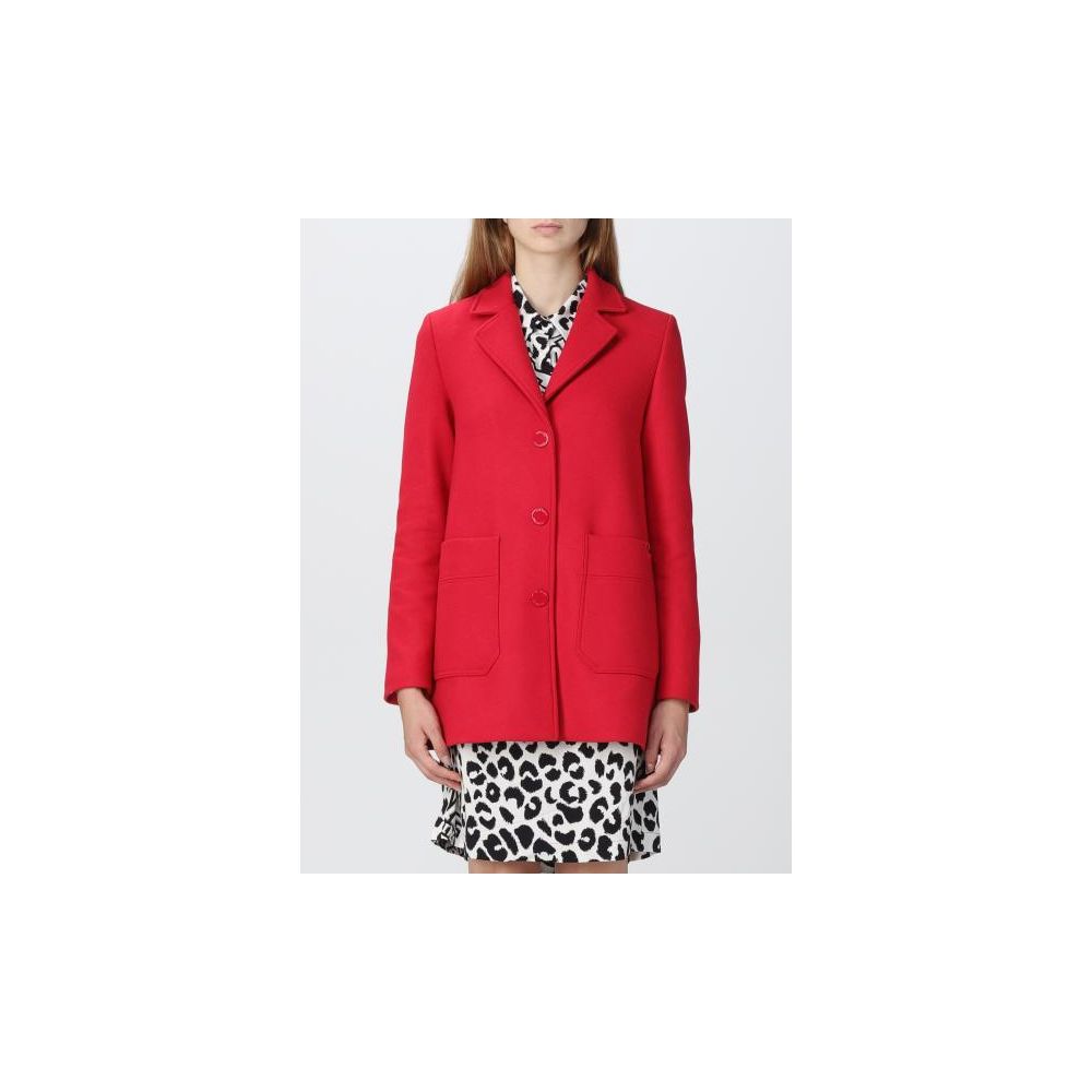 Chic Pink Wool Blend Jacket - ventzia